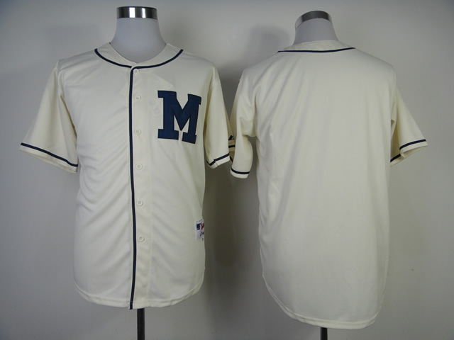 Men Milwaukee Brewers Blank Cream Throwback 1913 MLB Jerseys->milwaukee brewers->MLB Jersey